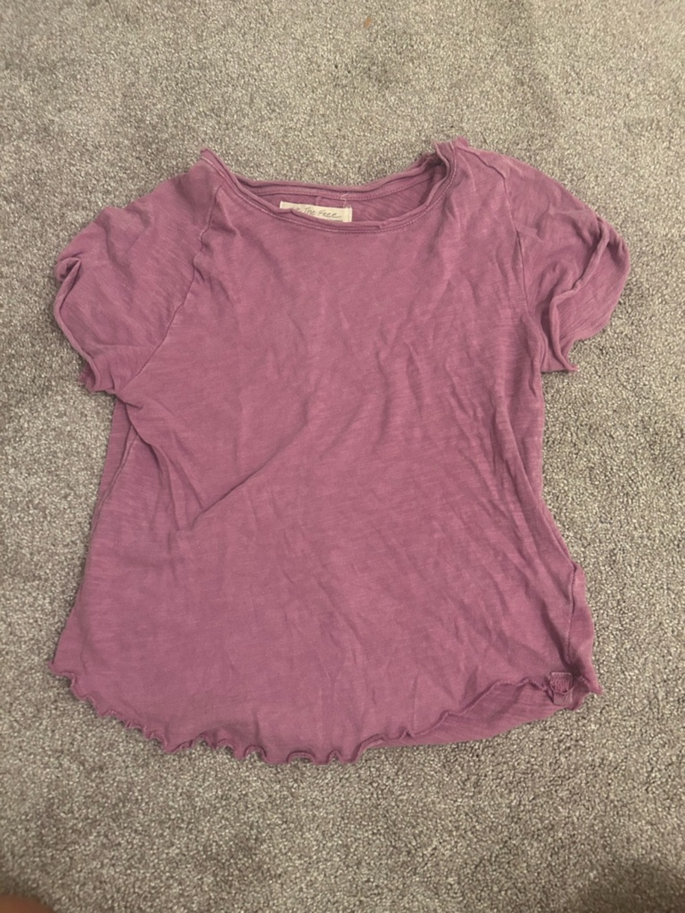 We The Free Short Sleeve Crewneck Tee in Mauve